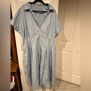 Ava & Viv Light Blue Striped Dress